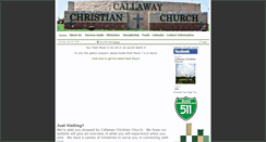 Desktop Screenshot of callawaychristianchurch.org